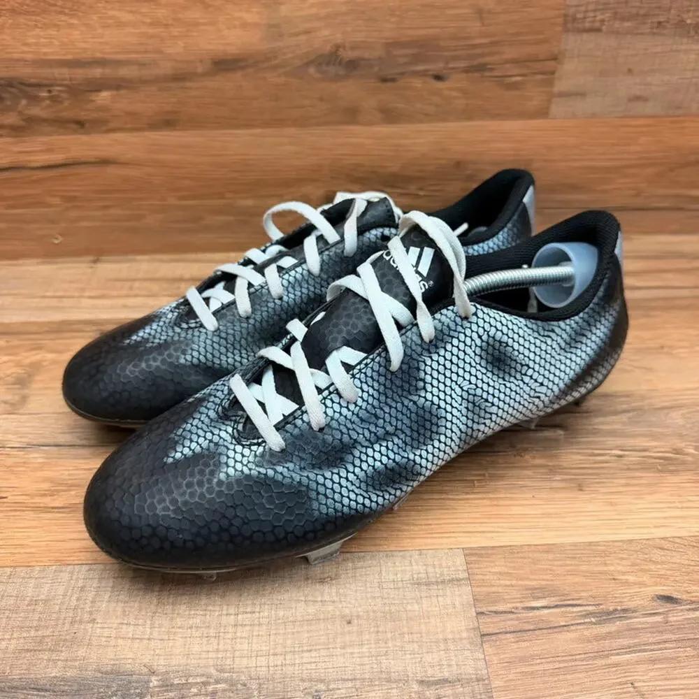 Adidas F10 FG Men’s Size 8 Core Black/Silver Soccer Cleats